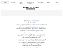 Tablet Screenshot of johannasamuelsson.com